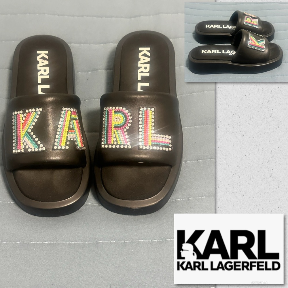 Karl Lagerfeld Opal Platform Slide